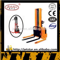 Wide leg setable electric stacker battery charger forklift