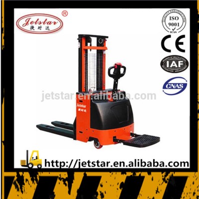 Triple Mast 6M Height electric Pallet Fork Lift Stacker